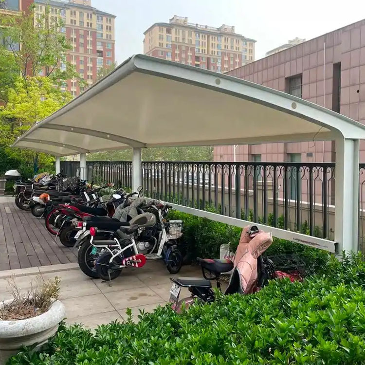 鞍山膜结构电动车棚